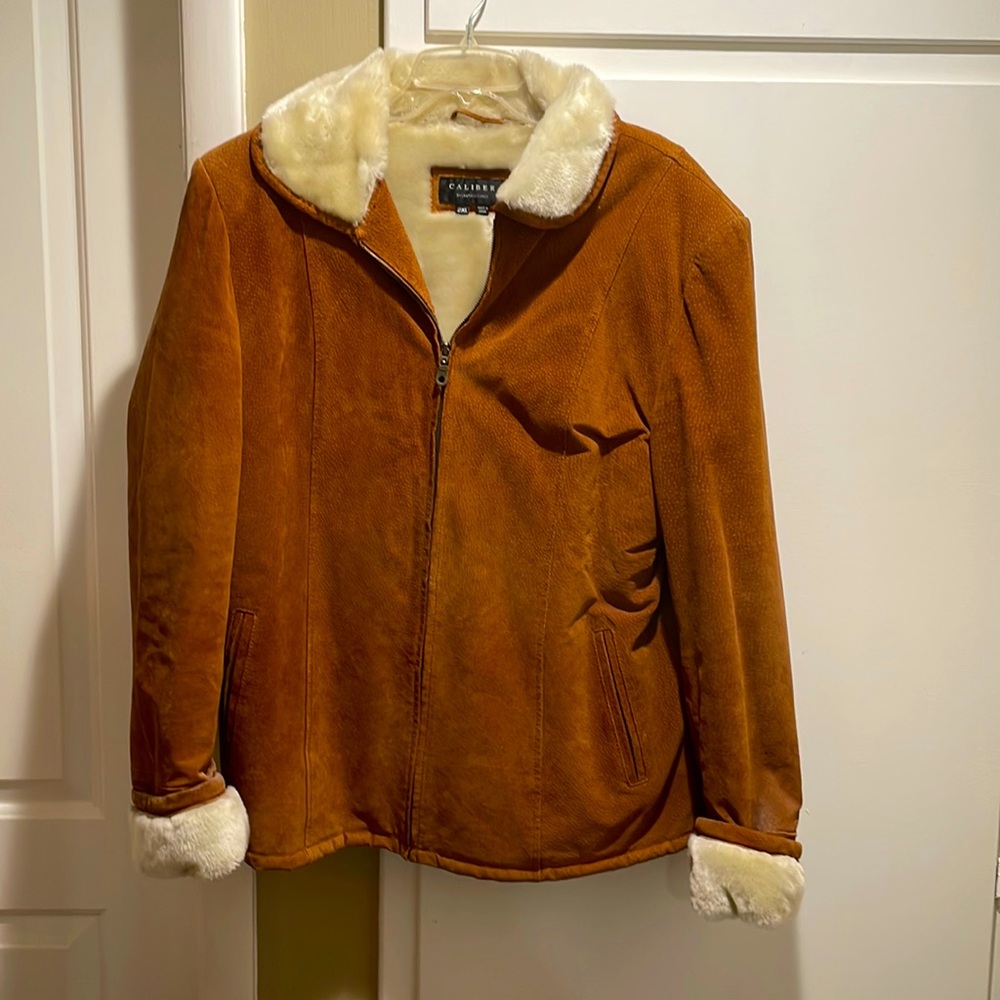 Caliber by Leather Force Genuine suede jacket